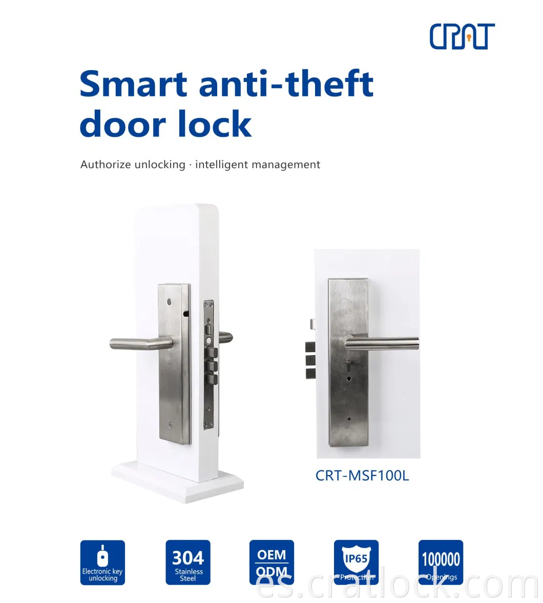 Autorización flexible Control remoto Monitoreo en tiempo real Lock de puerta inteligente multifunción